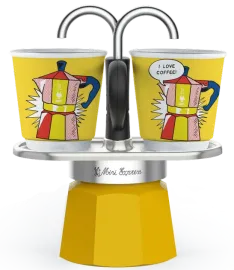 Mini Express Lichtenstein kotyogós kávéfőző szett (1405)